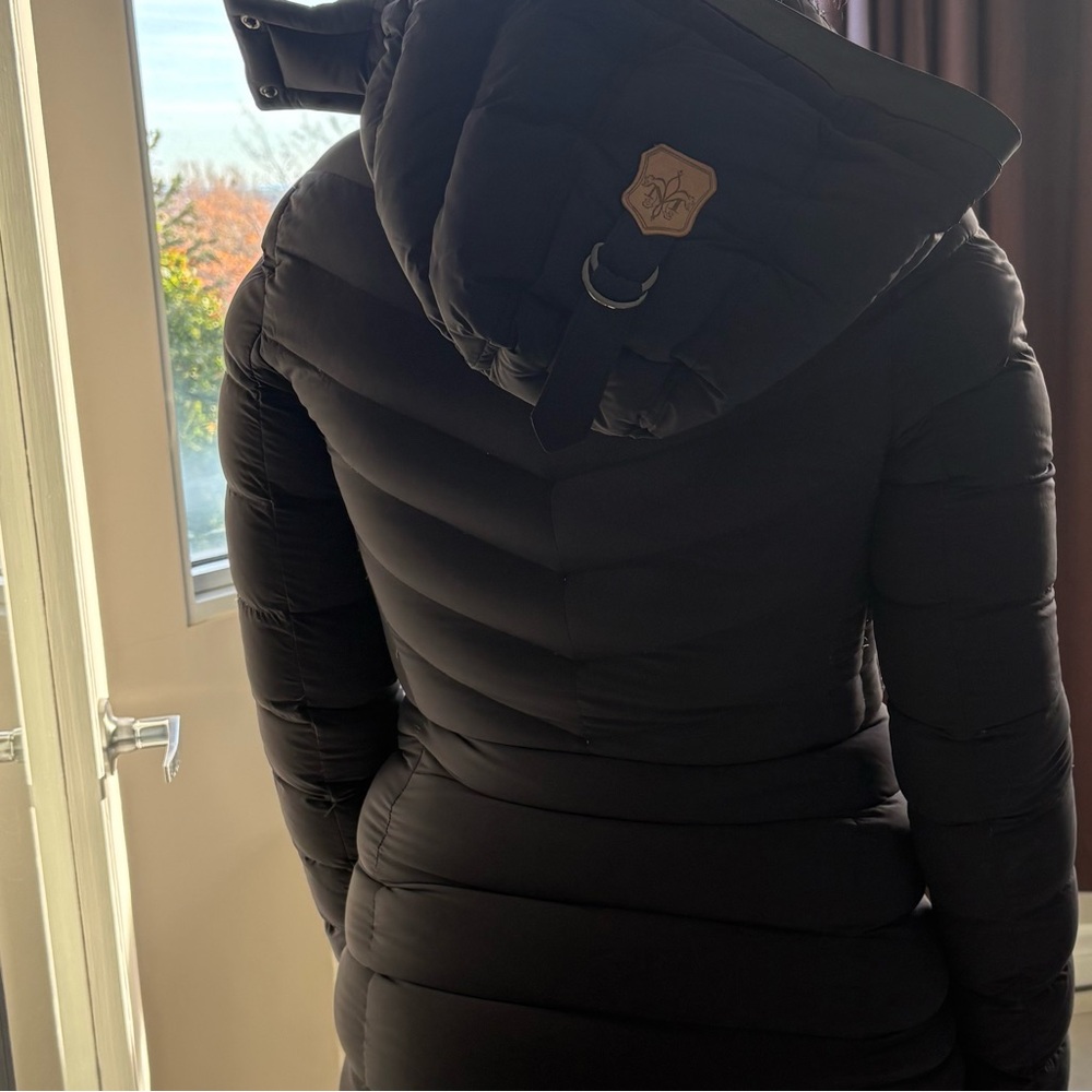 Mackage Navy Puffer Jacket xsmall 90% goose feather - Picture 13 of 17